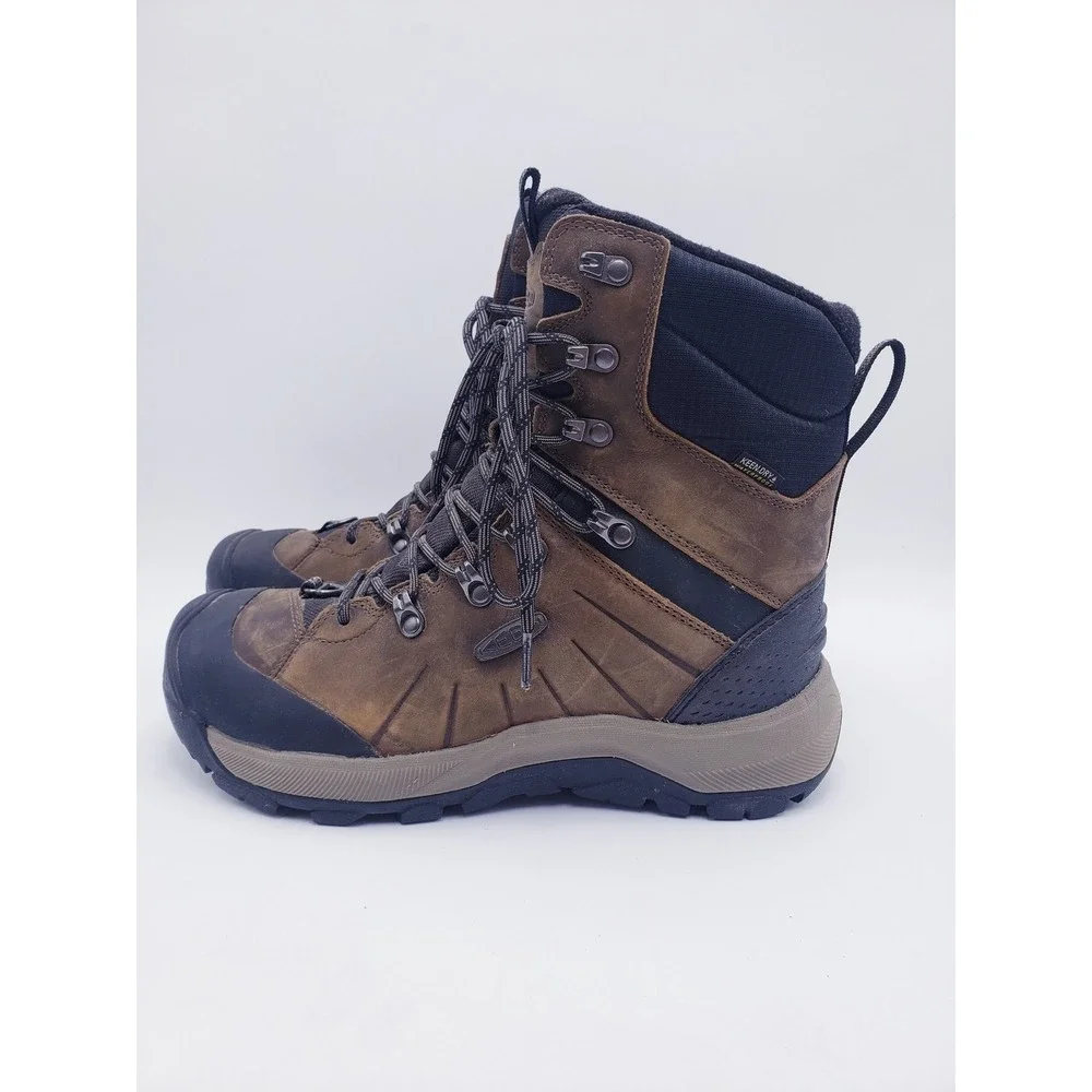 KEEN Revel IV High Polar Boots Brown Waterproof Insulated Mens Size 8